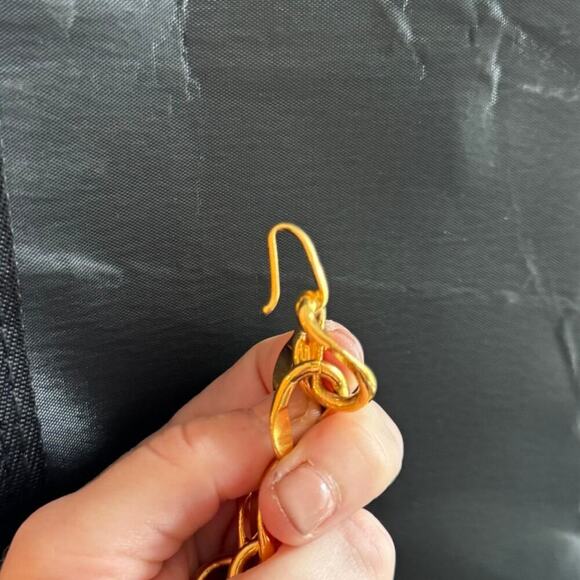 Chanel Vintage Double Strand Belt 36" with CC Medallion CoA Authentic - Picture 3 of 5